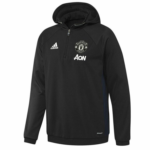 ADIDAS MANCHESTER UNITED FLEECE HOODIE - Picture 1 of 4